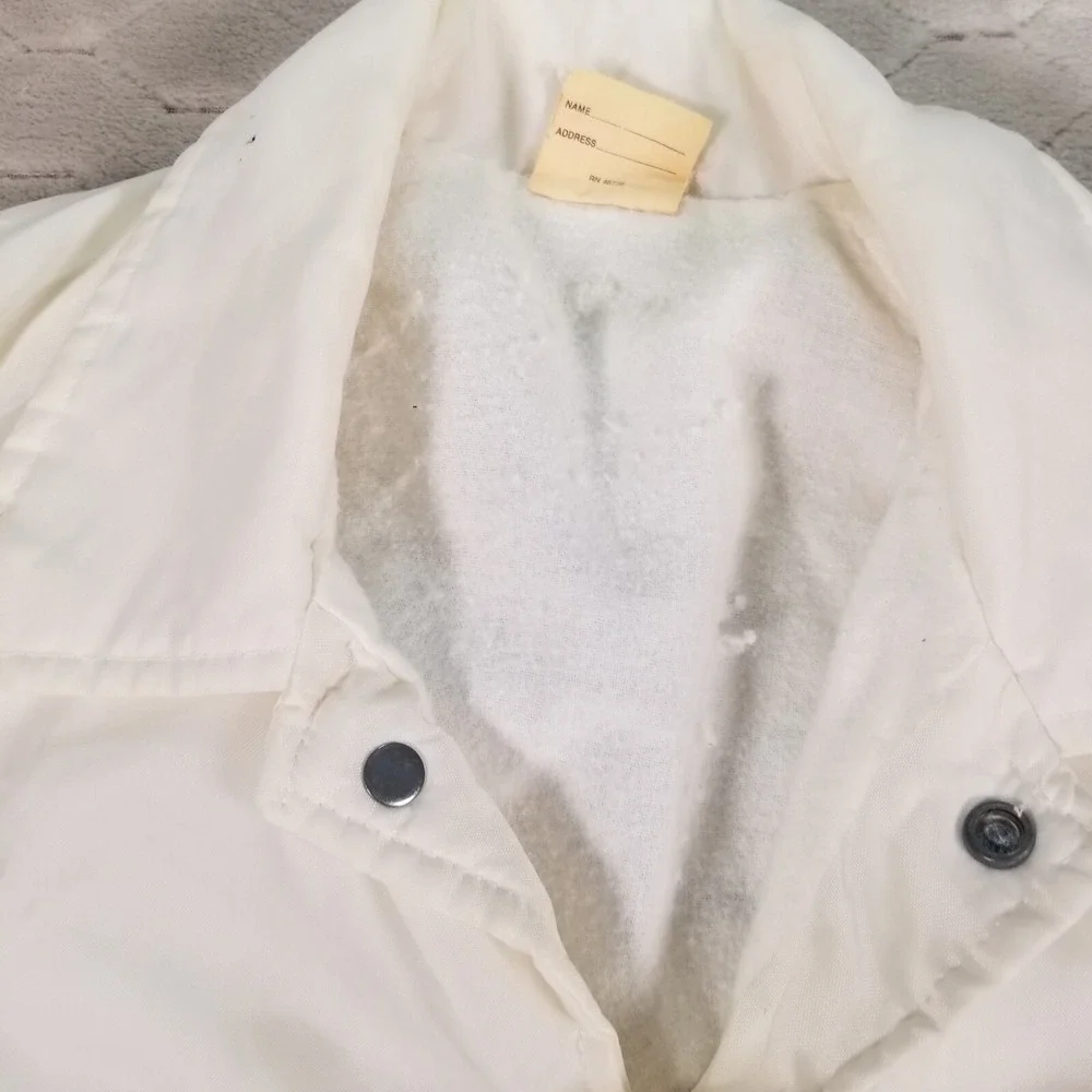 VTG Chalk Line Button Down Coaches Jacket Chain Stitched Customized See Pix Sz S
